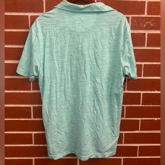Daniel Cremieux Signature Collection Polo Shirt Men’s Medium Aqua Short Sleeve - Picture 3 of 3
